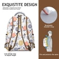 thumbnail image 5 of "Sunflower Print Reversible Backpack - Dual-Side Flowers Design School Backpack, 2-in-1 Floral Bookbag with Contrast Patterns", 5 of 6