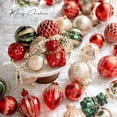 thumbnail image 7 of Dreisshy Christmas Ornaments Christmas Ball Ornaments, Shatterproof Christmas Tree Decor, Hanging Decorations for Xmas Tree, Holiday, Wedding, Party, A,B,C,D,E, 7 of 7
