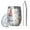 White Christmas Gnome, variant on 12oz Stemless Wine Tumblers Breast Cancer Vacuum Insulated Stainless Steel Travel Tumbler Cups Mug with Lid and Straw for Champaign,Cocktail,Beer with Cleaning Brush