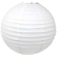 thumbnail image 3 of Paquete de 5 luces decorativas blancas Paper Lanterns TopAAA de 12 pulgadas, 3 of 7
