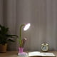 thumbnail image 4 of Lámpara de escritorio para niños Girasol LED Lámpara de mesa de carga Soporte Protección para los ojos Escritorio pequeño plegable para lectura, brillo ajustable - Rosa, 4 of 5
