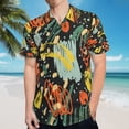 thumbnail image 5 of High Quality Hawaiian Shirts for Men Short Sleeve Aloha Beach Shirt Floral Summer Casual Button Down Shirts Blouses DKO3JX, 5 of 7