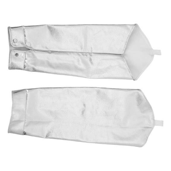 PAMINGONO 2-Pack Flexible Aluminum Foil Arm Sleeves Insulation Sleeve Protectors for Welding Safety