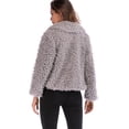 thumbnail image 4 of SAYFUT Women's Faux Fur Jacket Shaggy Jacket Winter Fleece Coat Outwear Shaggy Shearling Jacket, 4 of 7