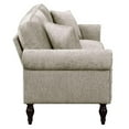 thumbnail image 4 of Furniture of America Elm Contemporary Chenille Upholstered Sofa in Light Brown, 4 of 10