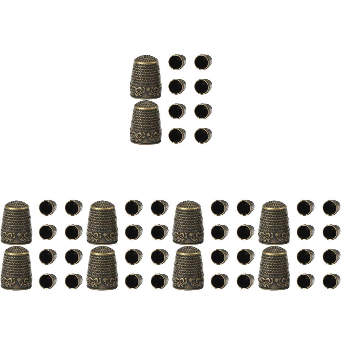 5 Pack Pins Sewing Finger Sleeves Thickened Thimble Finger Cot 2.40X1.80X1.80CM