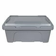 thumbnail image 4 of 12gal Max Pro Storage Tote Gray: Plastic Utility Bin with Locking Handles & Latches, Universal Storage Solution, 4 of 8