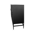thumbnail image 6 of 36" Sideboard Cabinet, Kitchen Storage Lacquered Wooden Cabinet, Coffee Bar Cabinet with 4 Doors for Living Room, Entryway, Hallway, Office, Kitchen and Dining Room, Black, 6 of 9