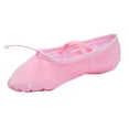 thumbnail image 1 of AnuirheiH Girls Ballet Shoes Elastic Band Dance Shoes Canvas Gymnastics Flats Split Sole Shoes 4-6$ off 2nd, 1 of 4