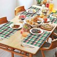 thumbnail image 2 of Multi Color Checkerboard Checkered Pattern Summer Placemats Table Placemats Set Of 4-Linen Kitchen Washable Placemats Table Mats 11.8"x17.7" Non-Slip Heat Resistant, 2 of 6