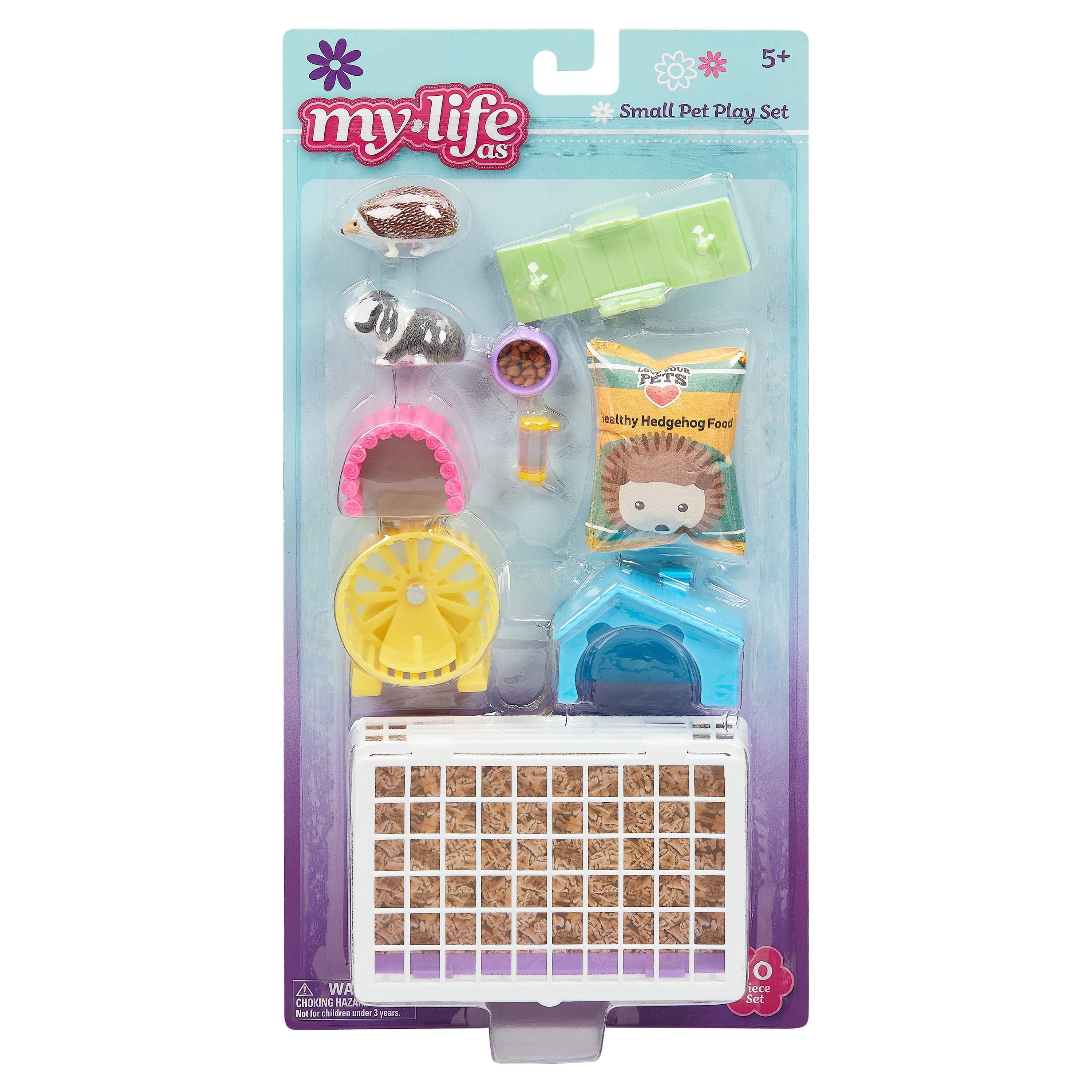 My Life As Small Pet Play Set for 18" Doll Pets, 10 Pieces