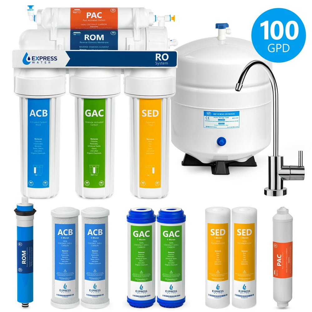 Express Water 5 Stage Home Drinking Reverse Osmosis Water Filtration