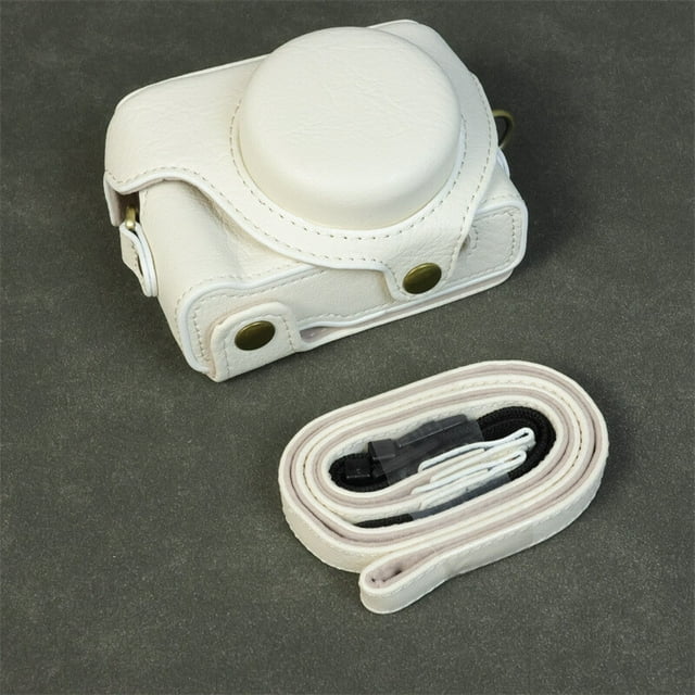 GadgetCom Coque de Remplacement Compatible avec Sony ZV-1F / ZV-1 Mark II Caméra Vlog, Housse de Protection en Cuir PU avec Sangle