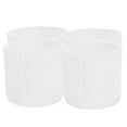 thumbnail image 5 of PTOOTP 4-Pack White Plastic Tree Stump Flower Pots - Decorative Indoor Plant Containers for Home and Garden, 5 of 8