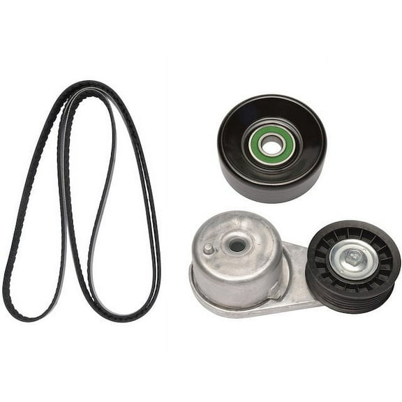 Accessory Drive Serpentine Belt Drive Component Kit - Compatible with 2006 - 2010 Ford Explorer 4.0L V6 2007 2008 2009