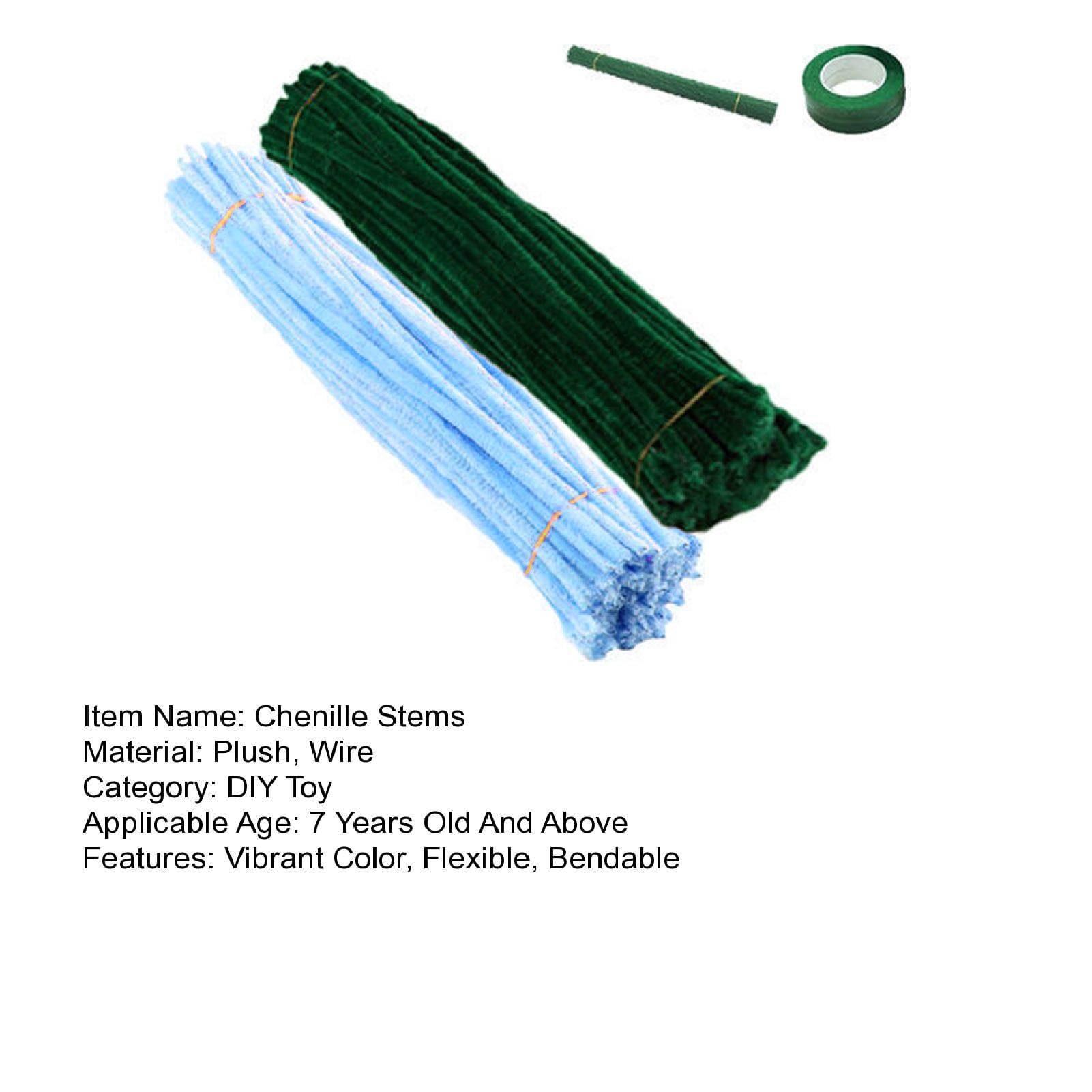 Yesbay Pipe Cleaners Crafts Colorful Chenille Stems Diy Tulip Bouquet Making Kit Flexible Bendable Wire Crafts with Handmade Tulips Perfect Birthday