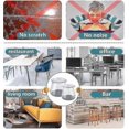 thumbnail image 4 of 24 Pcs Chair Leg Floor Protectors, Silicone Felt Furniture Leg Pads Caps Covers For Hardwood Floors (clear-medium) - chuan, 4 of 5