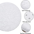 thumbnail image 4 of Softlife Soft Round Shaggy Rug,Fluffy Circle Rug for Boys Girls,Fuzzy Cute Bedroom Rug,Circle Plush Floor Carpet for Nursery Room,6'x6',White, 4 of 7