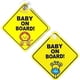 thumbnail image 1 of BEMS-pegatina para coche de 2 piezas, pegatinas de advertencia de seguridad extraíbles para coche, 1 of 5