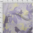 thumbnail image 3 of oneOone Cotton Flex Bluish Violet Fabric Tropical Birds With Leaves Quilting Supplies Print Sewing Fabric By The Yard 40 Inch Wide, 3 of 4