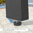 thumbnail image 5 of Iwicker 69'' Outdoor Bench Wicker Garden Bench, Gray, 5 of 6