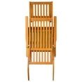thumbnail image 5 of vidaXL Patio Deck Chair with Footrest and Table Solid Wood Acacia, 5 of 12