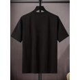 thumbnail image 3 of [95% Polyester Crew Neck T-Shirt] Men'S Casual Crew Neck T-Shirt with Ace of Spades Print, Polyester 95% Spandex 5% Knit Fabric, Regular Fit, Medium Stretch, for Teen & Adult - Spring/Summer/Fall, 3 of 9