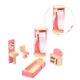 thumbnail image 2 of Mini juego de muebles de casa de muñecas, juego de muebles de madera para niños, juguete educativo para niños, juego de baño Inevent FN000080-06B, 2 of 7