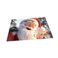 thumbnail image 4 of Christmas Door Mat Santa Claus Area Rug Farmhouse Rug Runner Rug Christmas Rugs for Dining Room, Home, Living Room, Entryway A, 4 of 8