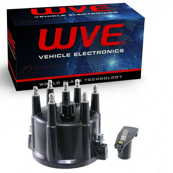 Wells WVE Distributor Cap & Rotor Kit compatible with Dodge B150 B1500 B250 B2500 D150 D250 Dakota Durango Ram 1500 3.9L V6 1991-2003