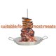 thumbnail image 4 of New Upgraded Vertical Skewer Grill Brazilian Barbecue Vertical Spit Stand Stainless Steel Barbecue Grilling Rack Meat Spit BBQ Accessory, 4 of 5