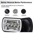 thumbnail image 2 of 1984-2001 for Jeep Cherokee XJ Brightest 2PC Halo 5x7 7x6 LED Headlight DRL&Turn, 2 of 11