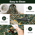 thumbnail image 7 of MJIAexp 2'x6' Boho Floral Runner Rug,Non Slip Washable Floral Hallway Runner Rug with Rubber Backing, Low Pile Faux Wool Carpet for Kitchen, Laundry, Bedroom, Entrance, 7 of 7