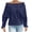 Navy plus size fall tops for women a1, variant on Women Plus Size Fall Winter Long Sleeve Off Shoulder Pullover Tops Solid Casual Loose Fit Sweatshirts Basic Crew Neck Tunic Blouses Cozy Fashion Shirts Clothes, Army Green 3XL