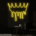 thumbnail image 2 of Glowneon Dripping Crown Neon Sign, Royal King Crown Wall Led Light, 2 of 5