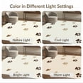 thumbnail image 7 of ODIKA 4'x6' Ultra-Soft Area Rug, Print Border Footprints Patterned Tossed Bone Motif Scattered None Washable, Bare feet friendly, Silk-Touch for Bedroom Home office, 7 of 7
