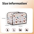thumbnail image 4 of Toaster Covers 2 Slice, Farm Birds Goose Waterproof Bread Machine Cover Fits for Standard 2 Slice Toasters, Home Decor Toaster Protection with Hanging Rope, 4 of 7