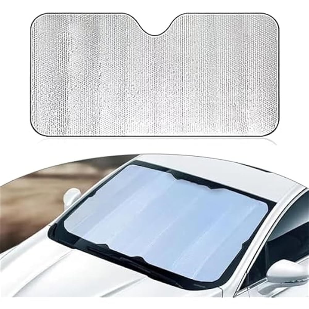 Aqxreight Parasole Pieghevole Per Auto Con Occhi Cartoon – Protezione Solare Parabrezza 130x70 Cm, Blocca Calore E Raggi UV