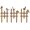 Rusty, variant on 3 Pcs Small Garden Fence with 6 Pieces Birds Decoration, Metal Birds Yard Decor, Insert Lawn Picket Fence Garden Borders Decorative for Landscape Path Flowerbeds Plant Yard, Fence Decorations Outdoor