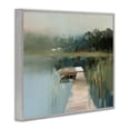 thumbnail image 2 of Stupell Industries Coastal Marsh Pier Abstraction Gray Framed Giclee Art, 20 x 16, by Kim Curinga, 2 of 8