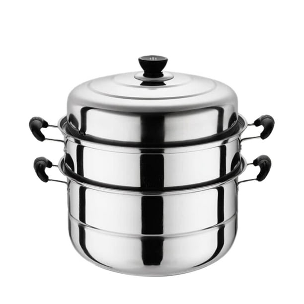 Stainless Steel Three Layer Thick Steamer Pot Soup Steam Pot Universal