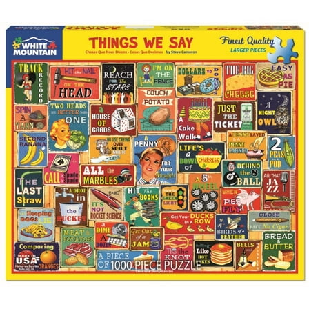 White Mountain Puzzles, Things We All Say 1000 Piece Puzzle