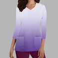 thumbnail image 2 of Funicet Hauts pour Femmes, Vêtements pour Femmes, Nouvelle Mode T-Shirt Décontracté Col en V Imprimé Col Rond Manches 3/4 Vêtements d'Allaitement Haut, Hauts Manches 3/4 pour Femmes, Hauts Décontractés pour Femmes, 2 of 5
