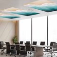 thumbnail image 5 of Fluorescent Light Covers 1 Pack 4x2 ft Abstract Ocean Waves Ceiling Light Covers Green Brown Light Filters for Classroom, Office & Home, Drop Ceiling Light Covers, 5 of 8