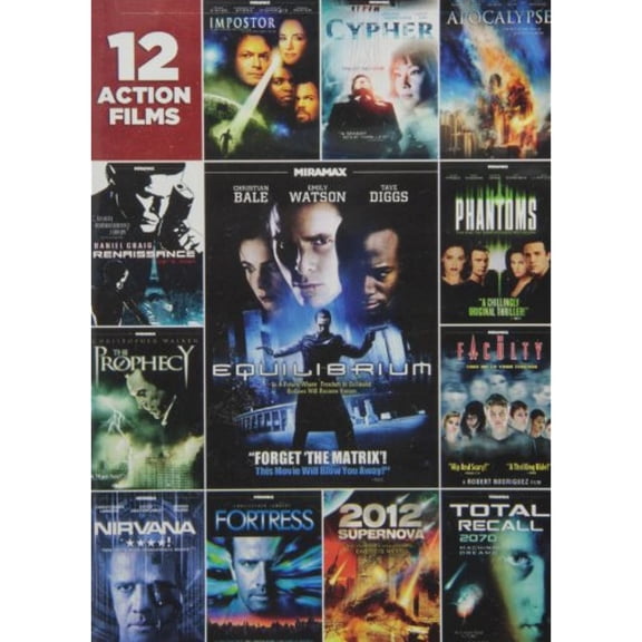 12 Action Films DVD