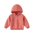 thumbnail image 5 of Hoodies Kids Letter Printed Hoodies Long Sleeve Hooded Sweatshirt Top Warm Fall Winter Girls Clothes Size 7-8 Years, 5 of 5