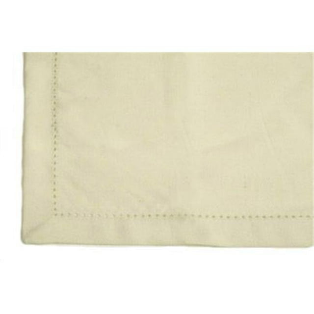 Dunroven House K818-CRE 60 x 84 Inch Hemstitch Tablecloth in Cream