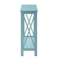 thumbnail image 3 of Convenience Concepts Oxford Console Table with Shelf, Sea Foam Blue, 3 of 6