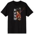 thumbnail image 7 of Kubo And The Two Strings Kubo Squat Pose Adult Black Crew Neck Short Sleeve T-shirt-XL, 7 of 7