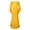 Yellow, variant on Women's Photography Dress Solid Color Off Shoulder Flared Sleeve Pregnants Gown Photoshoot Maternity Dresses(Red,XXXXL)